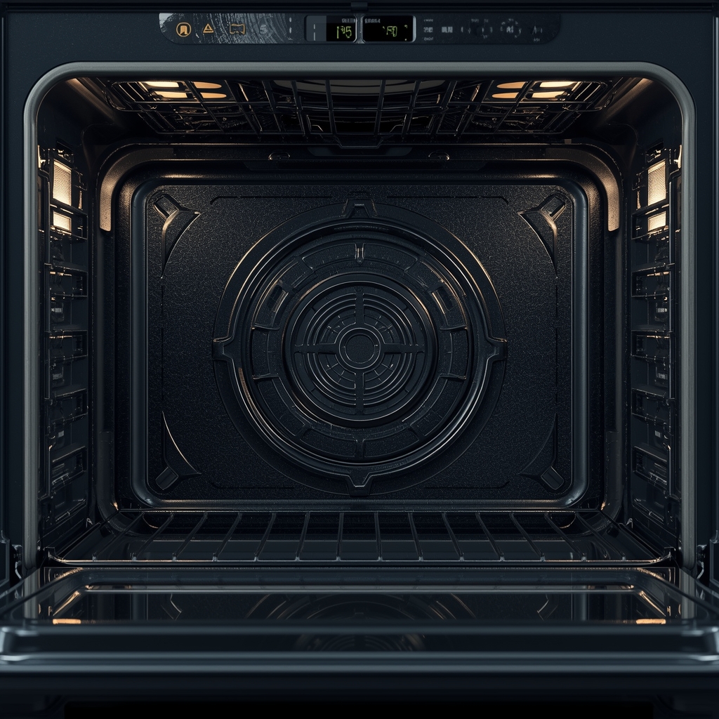 Oven interior deep cleaned